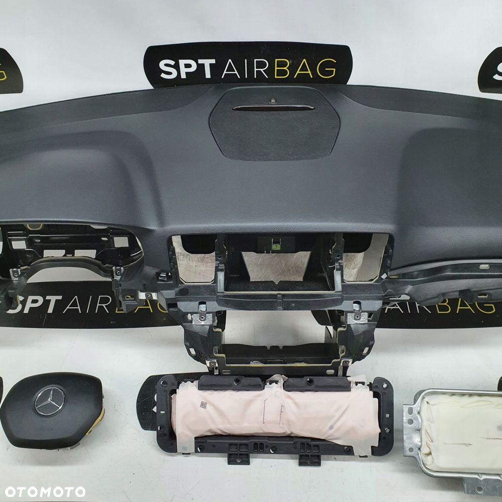 MERCEDES ML X166 DESKA ROZDZIELCZA KONSOLA KOKPIT PULPIT PODUSZKI AIRBAG AIR BAG PASY KIT SET - 4