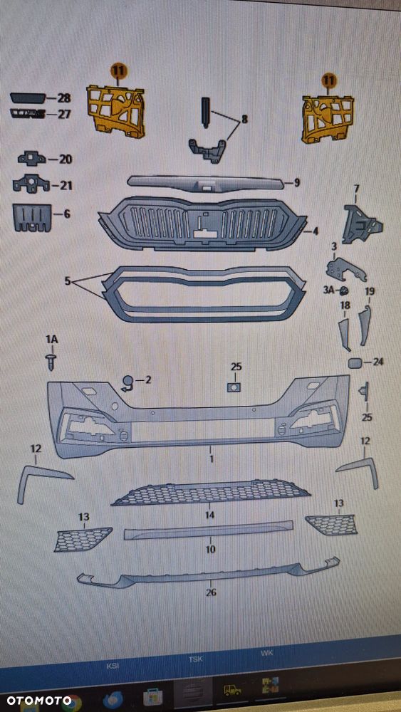 Uchwyt zderzaka lewy - 1