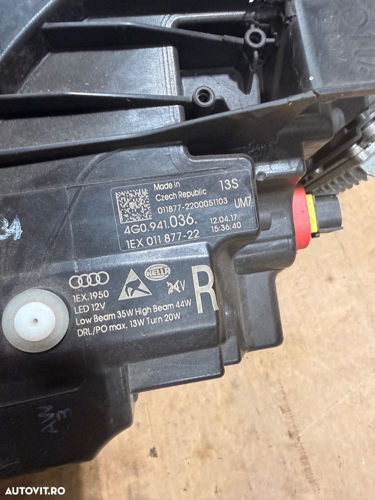 Far dreapta matrix complet AUDI A6 C7 facelift an 2015-2018 cod 4G0941036 - 5