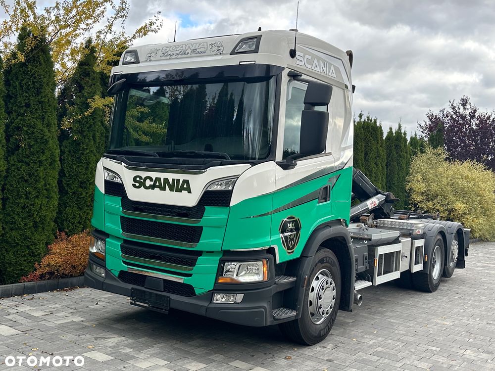 Scania / G450 / 6X2 / HAKOWIEC / HYVA 22.60.SK  / Oś-SKRĘTNA-PODNOSZONA / - 12