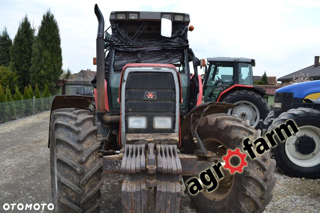 Massey ferguson części używane 8110 8120 8130 8140 8150 oś most silnik skrzynia zwolnica zębatka - 2