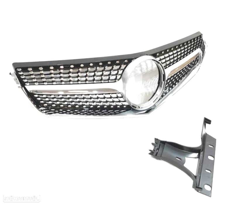 GRELHA DIANTEIRA MERCEDES W207 LOOK DIAMOND 09-13 CROMADO - 2