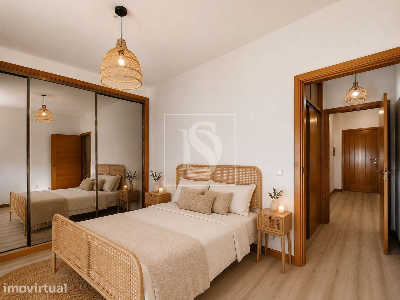 Apartamento T1 remodelado com rooftop vista mar - Amorosa, Chafé - Grande imagem: 4/25