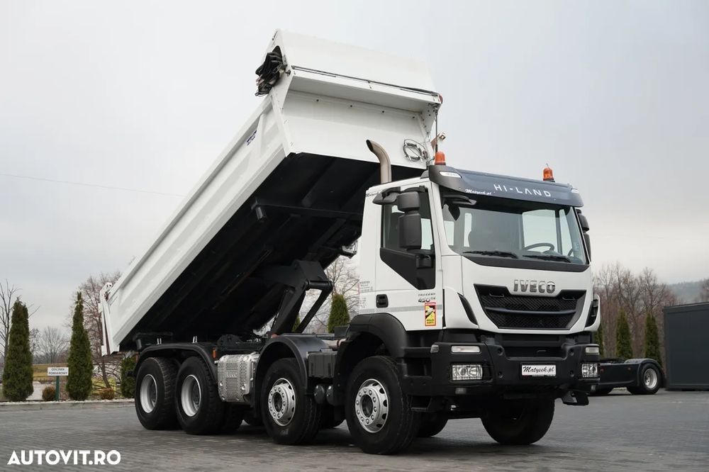 Iveco TRAKKER 450 / 8x4 / BASCULATOR / HYDRODOXY / BORDMATIC / EURO 6 / - 6