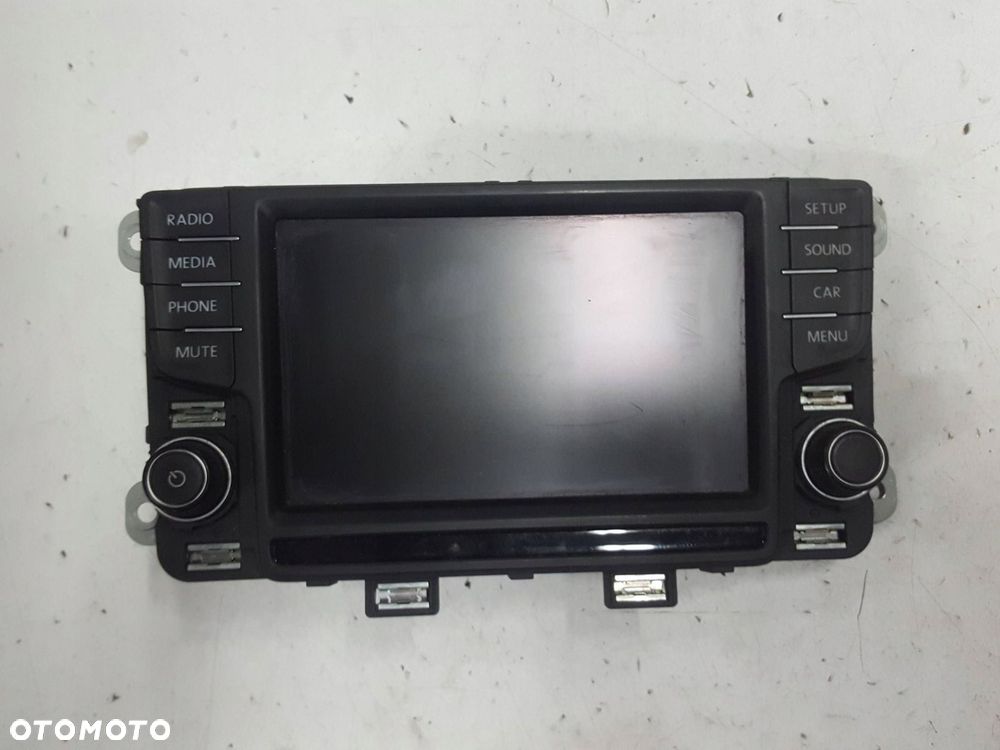 VW POLO V 6C 6R LIFT 15-17r WYŚWIETLACZ EKRAN RADIA 6C0919603 - 1