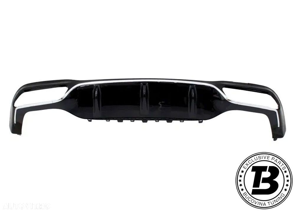 Difuzor Bara Spate cu Ornamente compatibil cu Mercedes E Class W213 E63 Design - 3