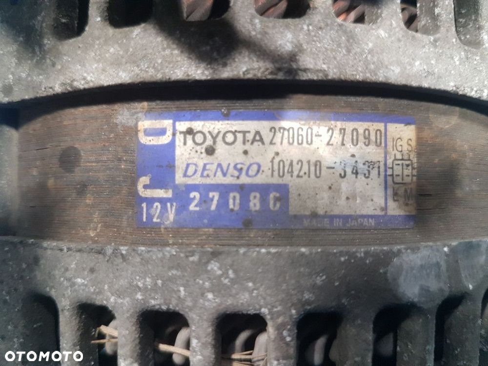TOYOTA COROLLA VERSO I LIFT 2.0 D4D ALTERNATOR 27060-27090 - 9