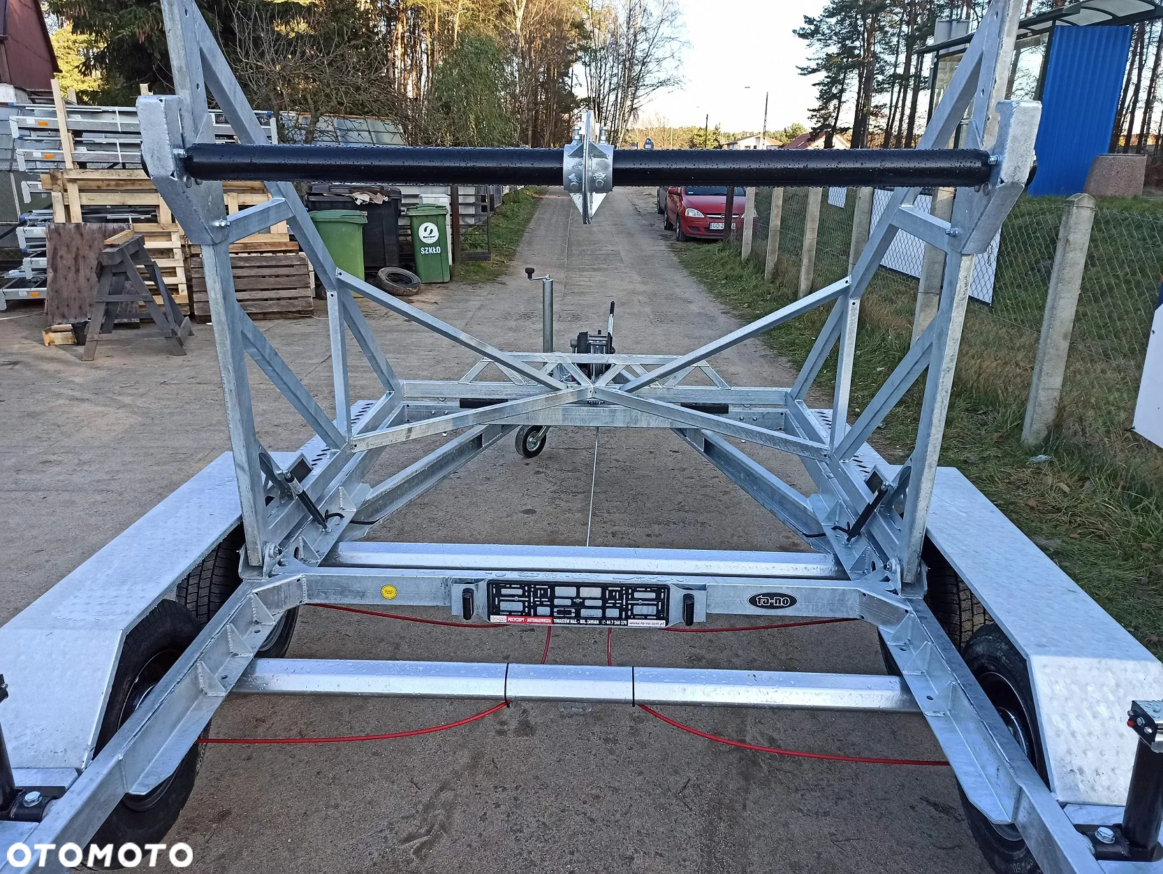 TA-NO Przyczepa TA-NO kablowa DRUM DMC 2700kg  mocna bębny kablowe, światłowody - 6