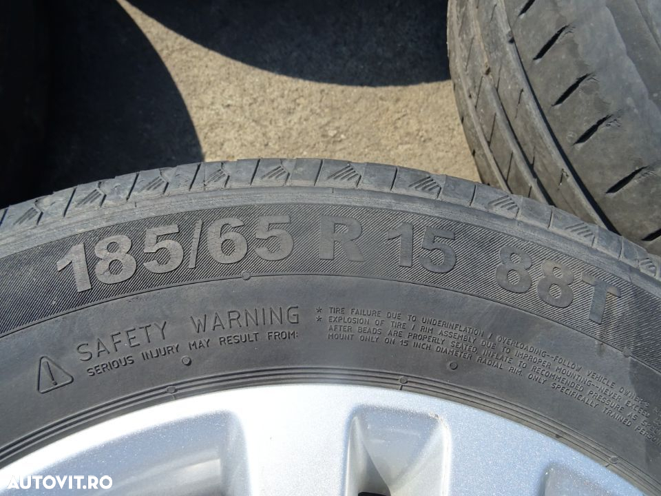 Vand Jante aliaj cu Cauciucuri Opel Corsa D 185/65 R15 6Jx15H2ET39 din 2012 - 6