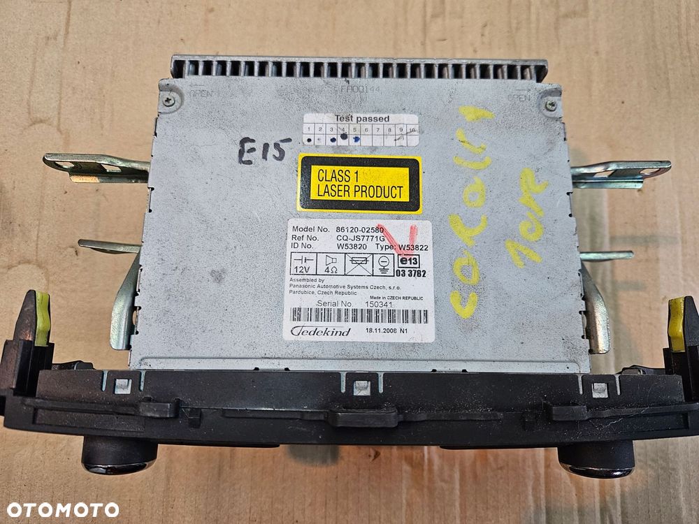 toyota corolla e15 07-09 radio - 3