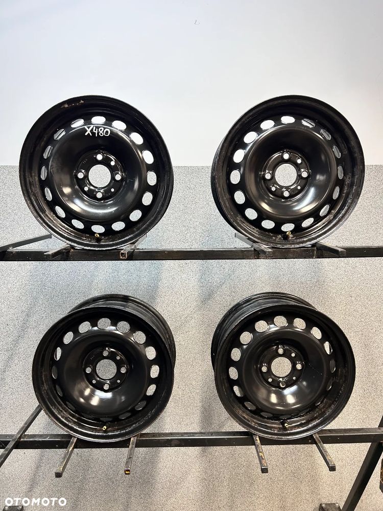 4 FELGI STAL. FIAT 500, PUNTO, IDEA, DOBLO, FORD KA  14'' 5,5J ET35 - 1