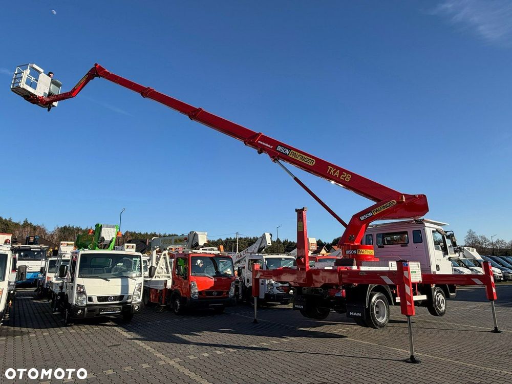 MAN TGL 8.180 Zwyżka Palfinger TKA 28 m w bok 20m podnośnik - 14