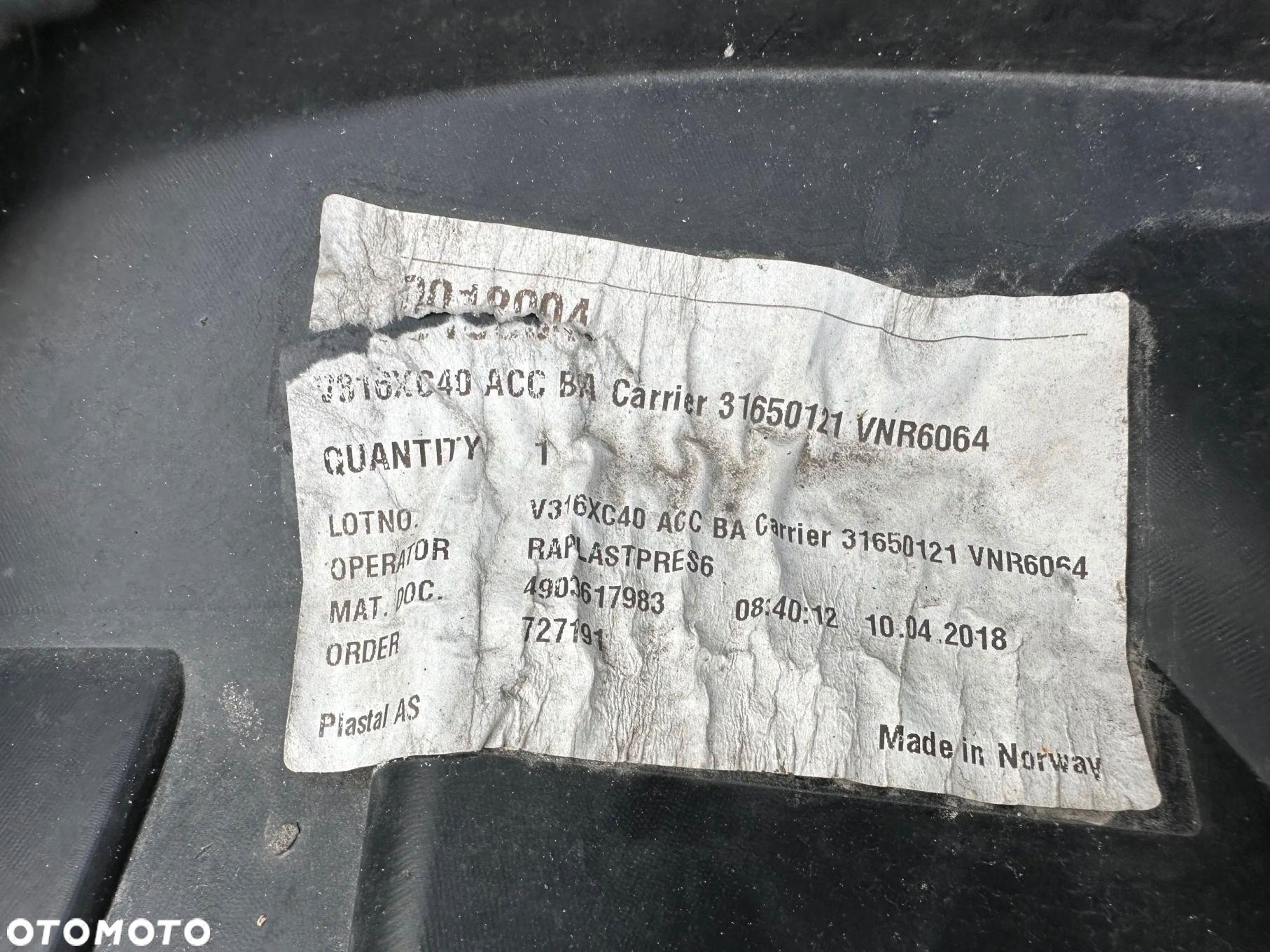 ZDERZAK TYŁ VOLVO XC40 INSCRIPTION ORYGINAŁ - 6