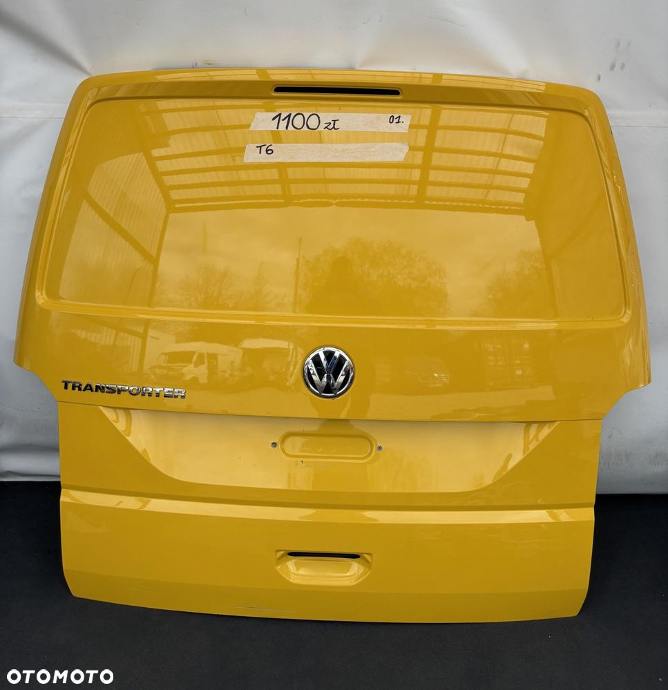 VW T6 TRASPORTER 16- KLAPA TYŁ TYLNA ŻÓŁTA PEŁNA BLACHA 7E0827105C - 2