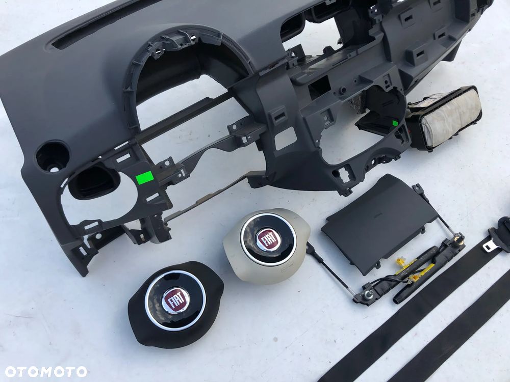 FIAT 500 DESKA KONSOLA KOKPIT AIRBAG AIR PODUSZKI POWIETRZNE KIEROWCY PASAŻERA KOLANOWA AIR BAG KOLAN PASY PAS NAPINACZE DOPINACZE NAPINACZ DOPINACZ SRS   O K A Z J A !!! - 4