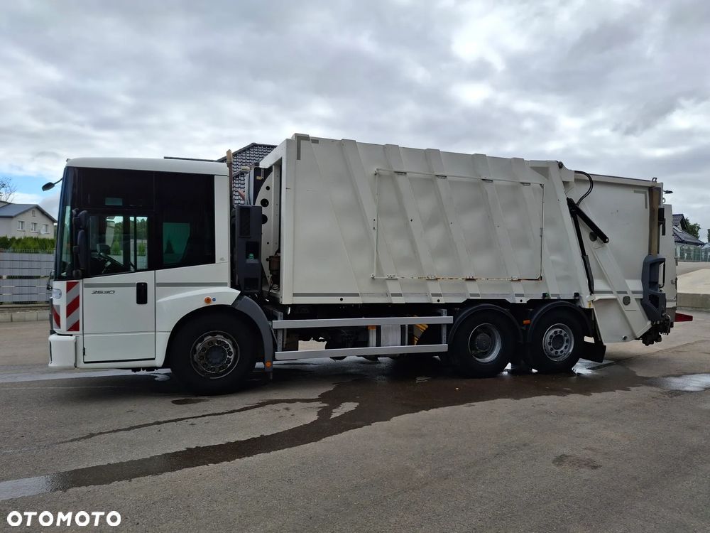 Mercedes-Benz Econic 2630 Śmieciarka Euro 6 FAUN Variopress 522 Zoeller 22m3 System MOBA Waga 3 Osie Tylna Oś Skrętna Zawieszenie Pneumatyczne Centralne Smarowanie Zabudowy - 15