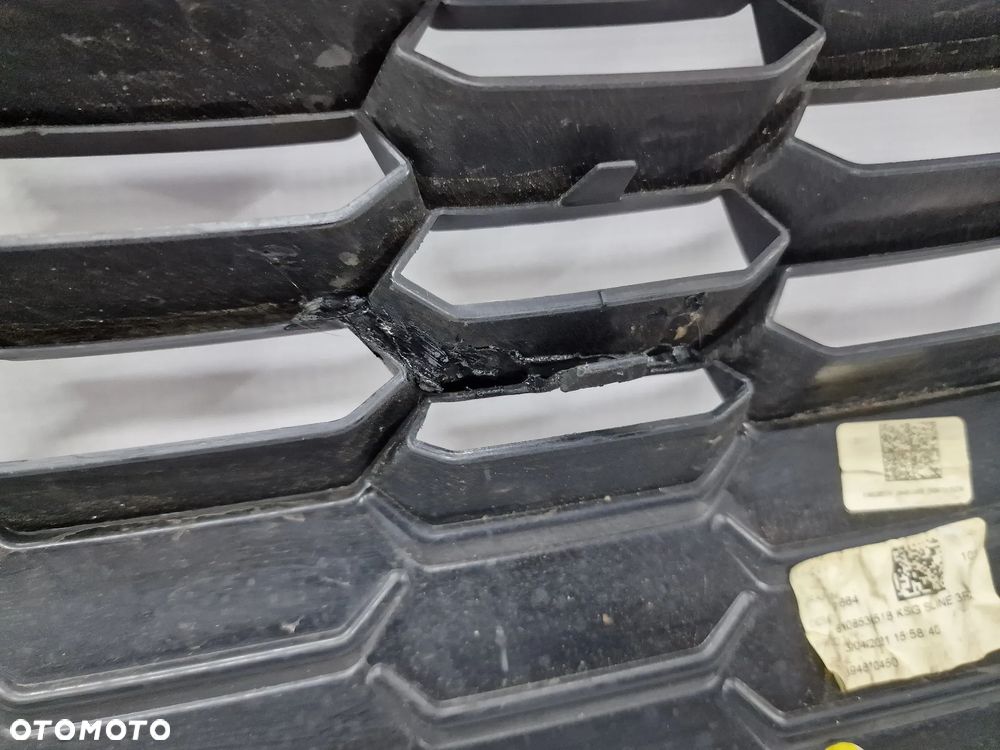 AUDI A3 8Y0 S-LINE 20- ATRAPA / GRILL PRZEDNI PRZÓD BEZ PDC , CZARNY MATOWY Z CZARNĄ RAMKĄ , NR 8Y0853651B , NR AUKCJI GL369 - 18