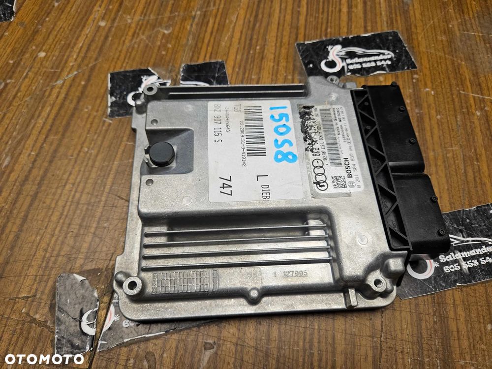 Komputer 8K2907115S 8K2907115L 0261S04865 Moduł Sterownik Silnika Silnik 2.0 TFSI Benzyna Audi A4 B8 A5 8T - 4