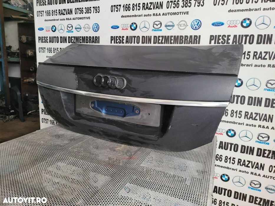 Capota Spate Portbagaj Haion Hayon Audi A6 4F C6 An 2006-2011 Culoare Gri/Este Infoliat Negru - 2