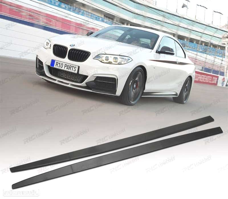 EXTENSÕES DE EMBALADEIRAS LATERAIS BMW F22 F23 LOOK M PERFORMANCE - 1