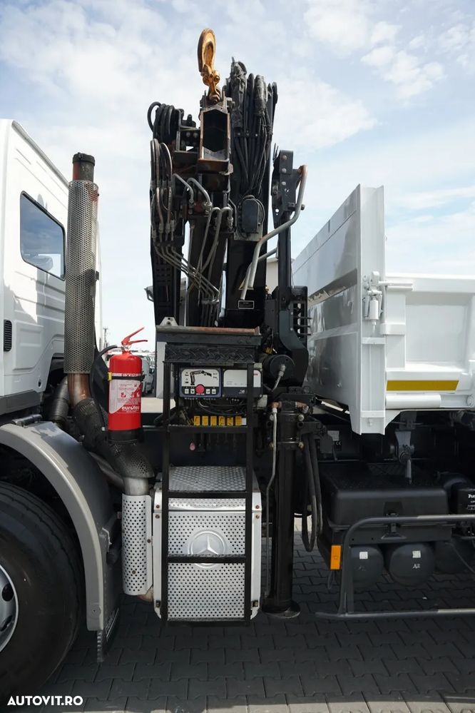 Mercedes-Benz AXOR 1833 / 4x2 / BASCULATOR 3 LATE + HDS HIAB 122 / HYDROBRA / MANUAL / - 19