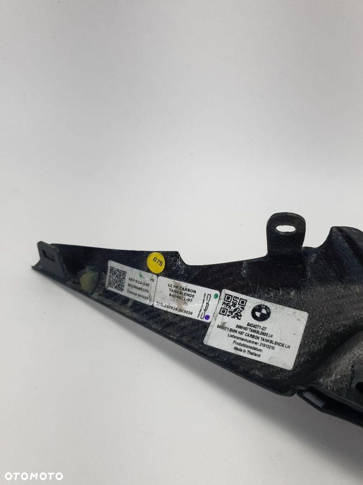 ORYGINAŁ CARBON OSŁONA OWIEWKA LEWA K66 K67 M BMW S 1000 8404071 - 6