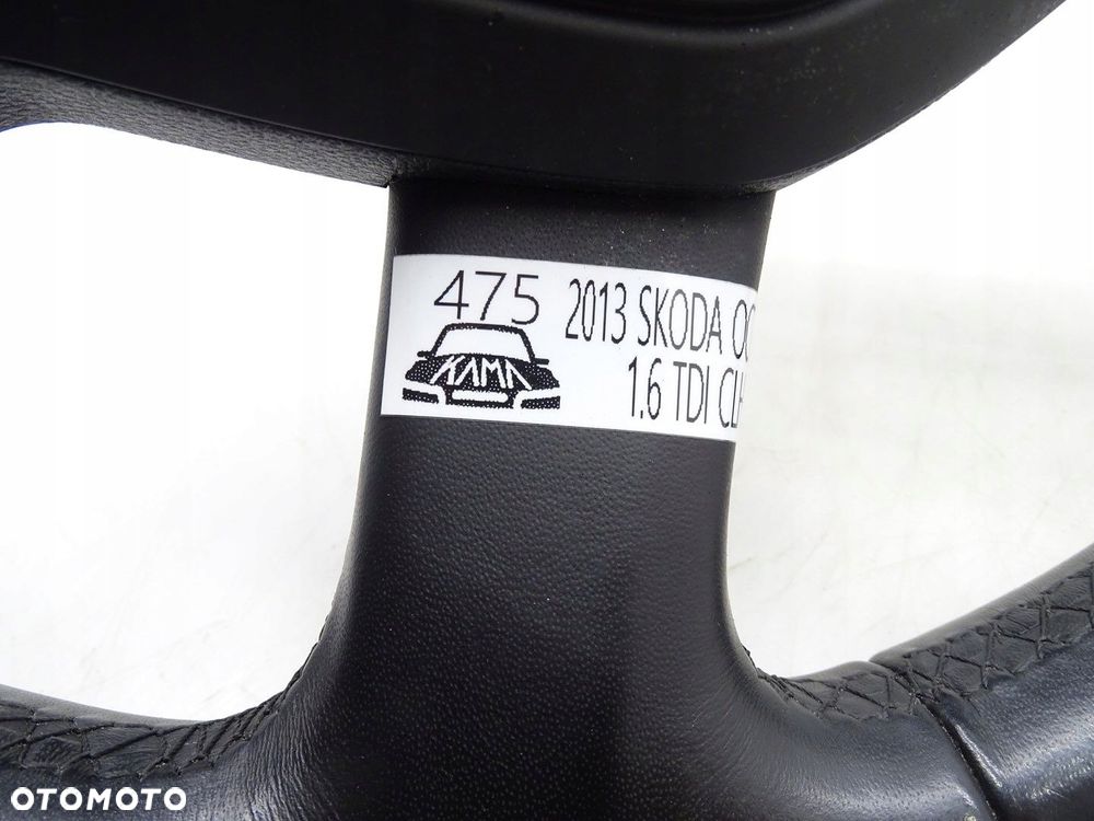 KIEROWNICA SKÓRA SKÓRZANA SKODA OCTAVIA III 5E 5E0419091P - 9