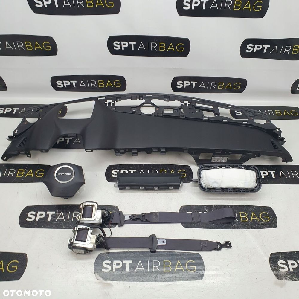 CHAVROLET CAMARO DESKA ROZDZIELCZA KONSOLA KOKPIT PULPIT PODUSZKI AIRBAG AIR BAG PASY KIT SET - 1