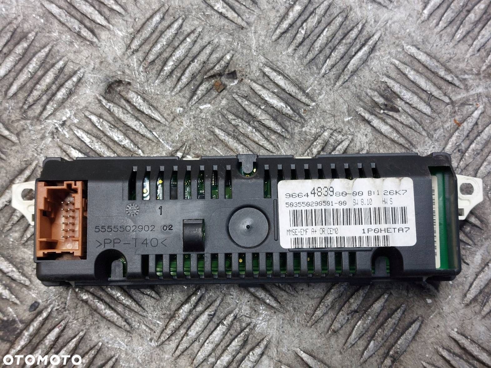 RADIO ODTWARZACZ + WYŚWIETLACZ PEUGEOT 207 I 96643698XT 9664483980 - 3