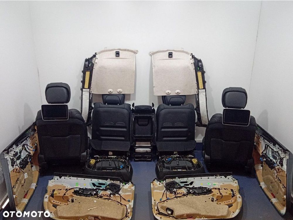 MERCEDES S KLASA W222 LONG FOTELE BOCZKI MONITORY KOMPLET - 3