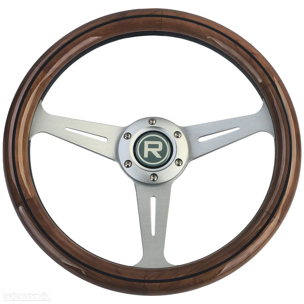 Volante de Madeira Estilo Vintage - 2