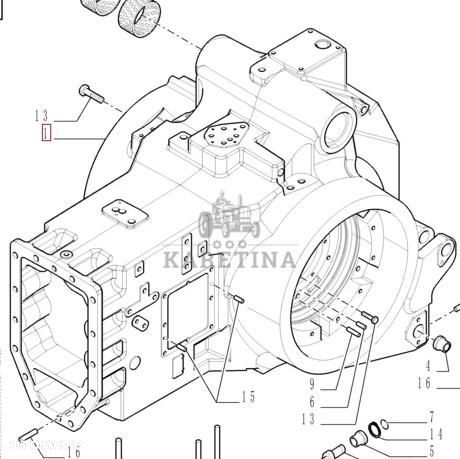 Case Puma 180 210 Obudowa Korpus Przekładni Skrzyni Biegów CZĘŚCI 84312721