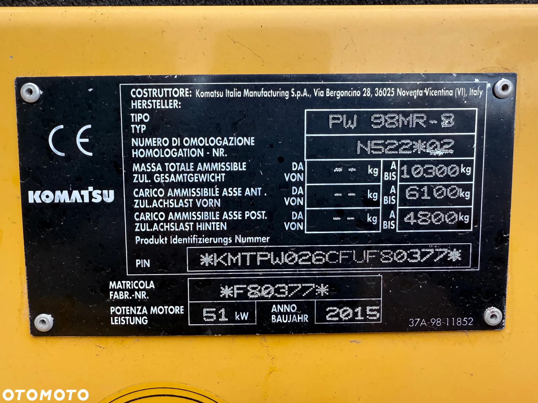 Komatsu PW 98MR-8 - 13