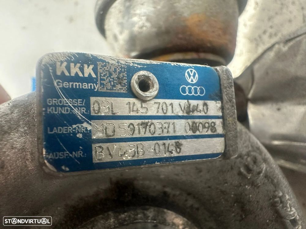 .Turbo Original KKK VAG VW Volkswagen Audi Seat Skoda 2.0 TDi CAG 143cv 03L145701V BV43B 2008 - 2013 - 6