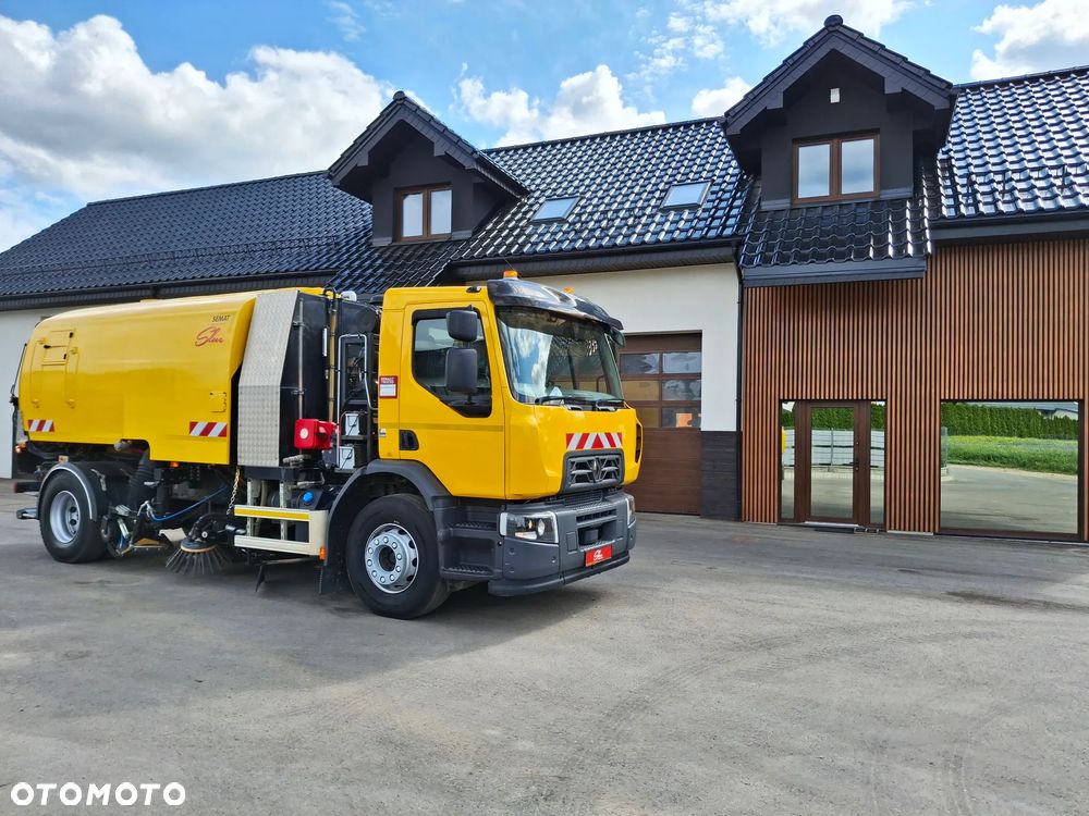 Renault C280 Zamiatarka SEMAT Zoeller FAUN Karcher 2 Silniki Rura Do Liści Listwy Ciśnieniowe Lanca 2 Zbiorniki Wody Szczotki L/R 2018r Euro 6 Motogodziny: 740MTH - 1