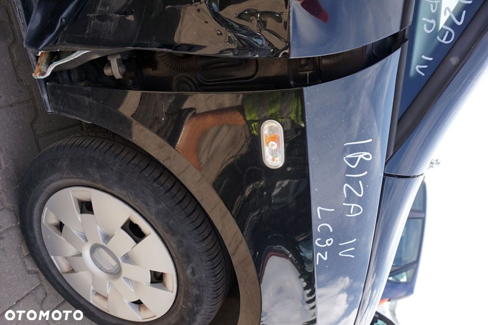 MASKA ZDERZAK BŁOTNIKI LAMPY IBIZA IV 6J LC9Z  SEAT 2008-2012 CZARNY PRZÓD KOMPLETNY - 27