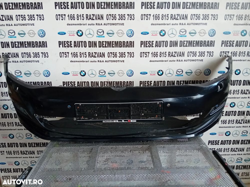 Bara Fata Vw Golf 7 VII Cu Gauri Pentru Senzori Si Spalatoare Far 2012-2016 LICHIDARE STOC - 4