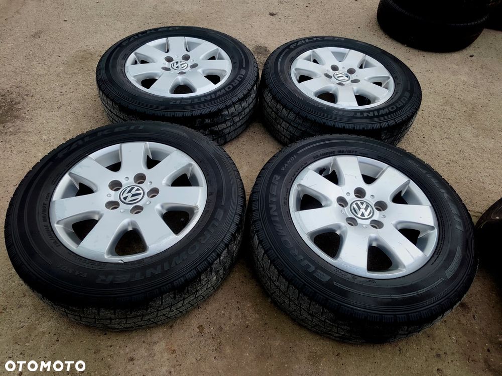 5x120 Felgi Aluminiowe Alufelgi Oryginalne 16 C 16C Koła Zimowe Zima VW T5 T6 Transporter Caravelle Legnica ALU-RAD 215/65 7,5mm - 2
