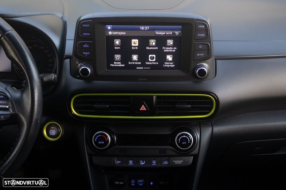 Hyundai Kauai 1.0 T-GDi Pele/Tecido Lima - 9