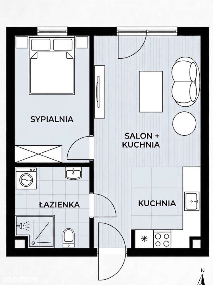 Świeżo wyremontowane 40 m mieszkanie - obok Fabryki Norblina