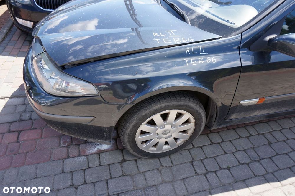 MASKA ZDERZAK BŁOTNIKI LAMPY LAGUNA II PH1 TEB66  RENAULT 2001-2005 SZARY PRZÓD KOMPLETNY - 16