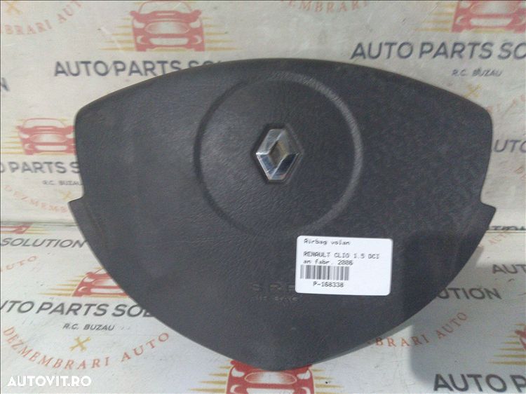 airbag volan renault clio 1.5 dci an fabr. 2006 - 1