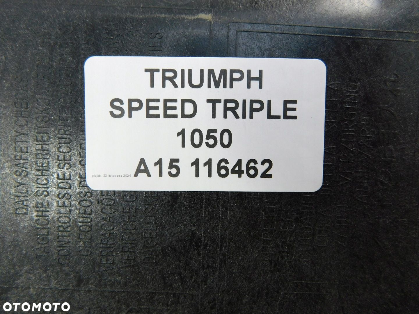 TRIUMPH SPEED TRIPLE 1050 SIEDZENIE KANAPA FOTEL - 7