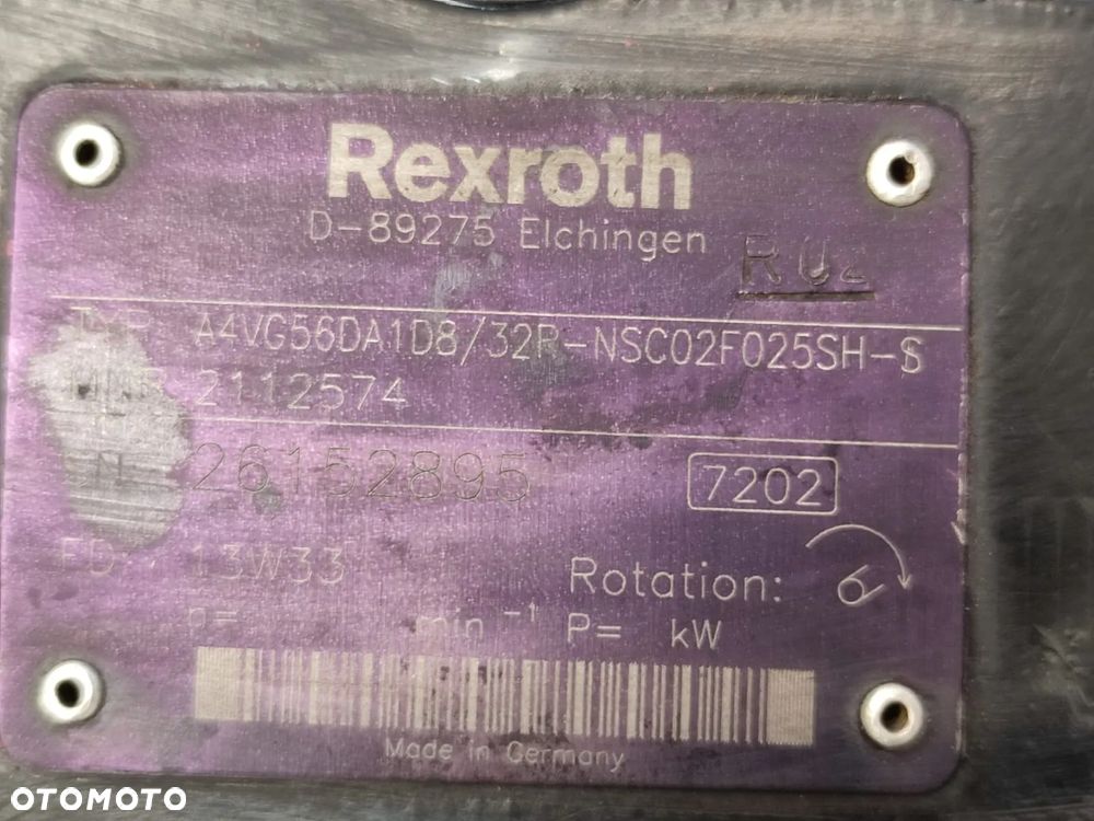 Pompa hydrauliczna A4VG56DA1D832 SCHAFFER 670 T - 11