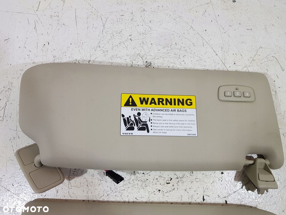 słoneczka osłona przeciwsłoneczna daszek pilot volvo xc60 i eu 12r komplet - 6