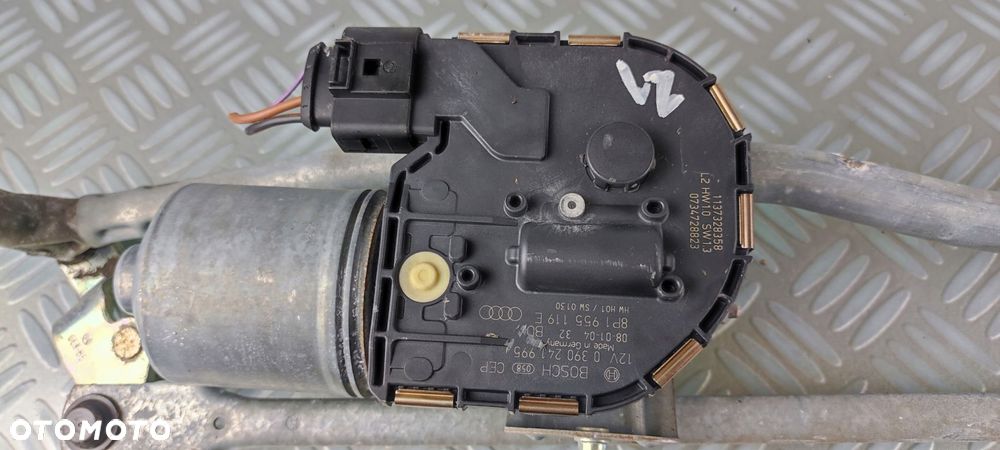 8P1955119E 8P1955023K mechanizm silniczek wycieraczek przód AUDI A3 8P EURO - 9