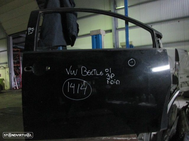 Porta POR1414 VW BEETLE 2001 3P AMOLGADA PRETA FD - 1