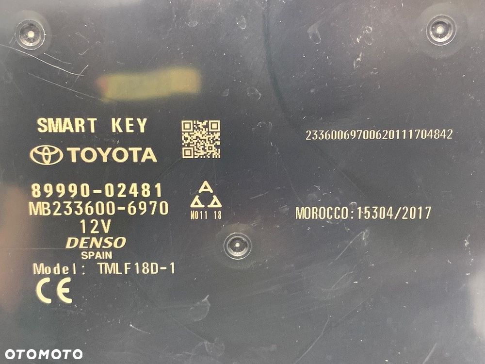MODUŁ KEYLESS  TOYOTA COROLLA Kombi (_E21_) 2019 - 2.0 Hybrid (MZEH12) 112 kW [152 KM] Hybryda - 4