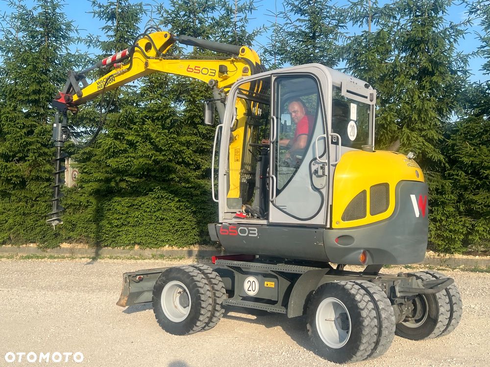 Wacker Neuson Mini KOPARKA KOŁOWA WACKER NEUSON 6503 WD 5,8t Długie ramie 3xłamane Dodatkowa hydraulika SZYBKA SKRĘTNA 2x łyżki Wiertnica skarpowa hydrauliczna Yanmar 2009r 3060mth - 10