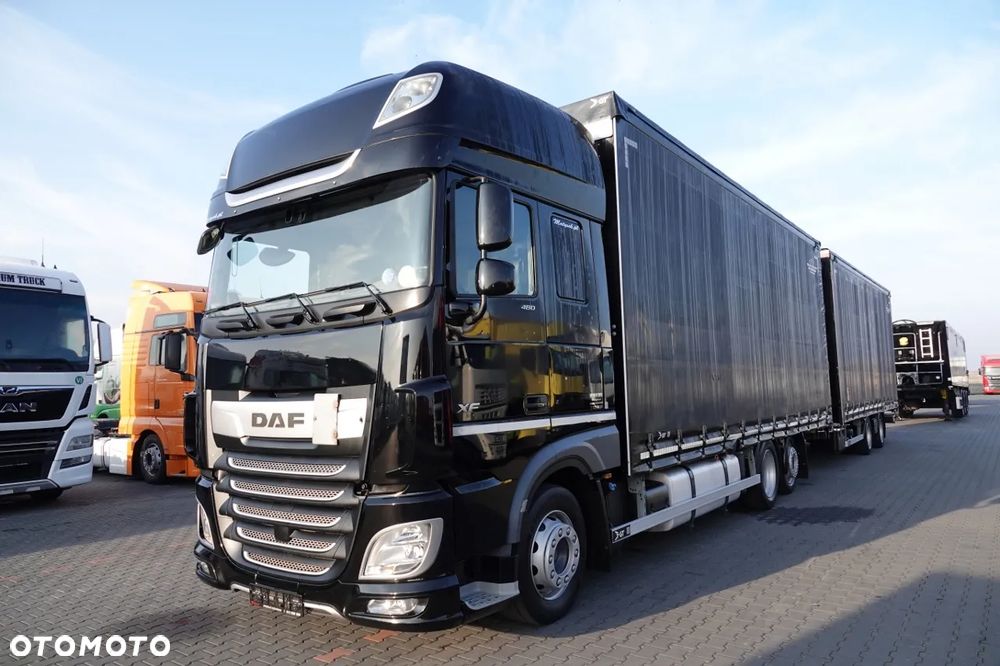 DAF XF 480 / ZESTAW TANDEM 120 M3 / PRZEJAZDOWY / KLIMA POSTOJOWA / 7,7 M + 7,7 M / 2022 ROK / - 3
